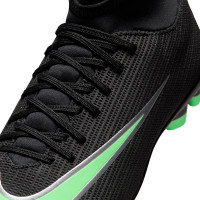 Nike Mercurial Superfly 11 Club (MG) Grass/Artificial Grass Football Boots Kids Black Bright Green Silver Grey