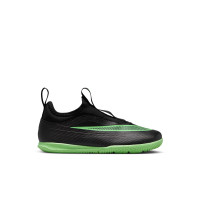 Nike Mercurial Vapor 17 Club (IN) Flex Indoor Football Boots Kids Black Bright Green Silver Grey
