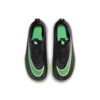 Nike Mercurial Vapor 17 Club (IN) Flex Indoor Football Boots Kids Black Bright Green Silver Grey