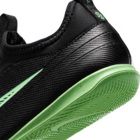 Nike Mercurial Vapor 17 Club (IN) Flex Indoor Football Boots Kids Black Bright Green Silver Grey