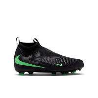 Nike Phantom 6 High Academy (MG) Grass/Artificial Grass Football Boots Kids Black Bright Green