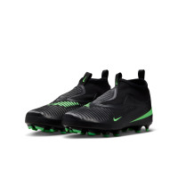 Nike Phantom 6 High Academy (MG) Grass/Artificial Grass Football Boots Kids Black Bright Green