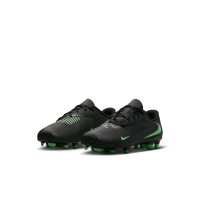 Nike Phantom 6 Low Club (MG) Grass/Artificial Grass Football Boots Toddlers Black Bright Green