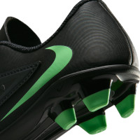 Nike Phantom 6 Low Club (MG) Grass/Artificial Grass Football Boots Toddlers Black Bright Green
