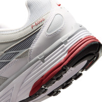 Nike Sneakers P-6000 Wit Rood Platinum Donkergrijs