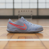 Nike Tiempo Legend Academy 10 Zaalvoetbalschoenen (IN) Kids Lichtblauw Felrood Zwart