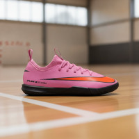 Nike Zoom Mercurial Vapor Academy 16 Zaalvoetbalschoenen (IN) Kids Roze Felrood Lichtblauw