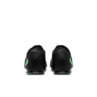 Nike Phantom 6 Low Pro (MG) Grass/Artificial Grass Football Boots Kids Black Bright Green