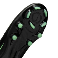 Nike Phantom 6 Low Pro (MG) Grass/Artificial Grass Football Boots Kids Black Bright Green