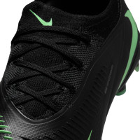 Nike Phantom 6 Low Pro (MG) Grass/Artificial Grass Football Boots Kids Black Bright Green