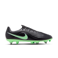 Nike Tiempo Academy Maestro (SG) IJzeren-Nop Voetbalschoenen Anti-Clog Zwart Felgroen Zilvergrijs