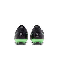 Nike Tiempo Academy Maestro (SG) IJzeren-Nop Voetbalschoenen Anti-Clog Zwart Felgroen Zilvergrijs