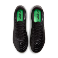 Nike Tiempo Academy Maestro (SG) IJzeren-Nop Voetbalschoenen Anti-Clog Zwart Felgroen Zilvergrijs