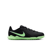 Nike Tiempo Maestro Club (TF) Turf Voetbalschoenen Kids Zwart Felgroen Zilvergrijs
