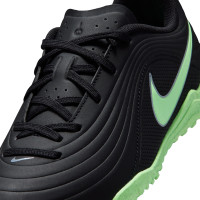 Nike Tiempo Maestro Club (TF) Turf Voetbalschoenen Kids Zwart Felgroen Zilvergrijs