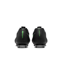 Nike Mercurial Vapor 17 Academy (SG) Iron Stud Anti-Clog Football Boots Black Bright Green Silver Grey
