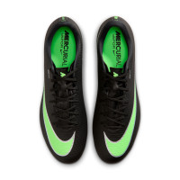 Nike Mercurial Vapor 17 Academy (SG) Iron Stud Anti-Clog Football Boots Black Bright Green Silver Grey