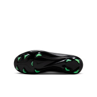 Nike Mercurial Vapor 17 Pro (FG) Gras Kids Football Boots Black Bright Green Silver Grey