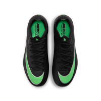 Nike Mercurial Vapor 17 Pro (FG) Gras Kids Football Boots Black Bright Green Silver Grey