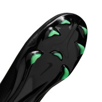 Nike Mercurial Vapor 17 Pro (FG) Gras Kids Football Boots Black Bright Green Silver Grey