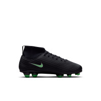Nike Mercurial Superfly 11 Club (MG) Gras / Kunstgras Voetbalschoenen Peuters/Kleuters Zwart Felgroen Zilvergrijs