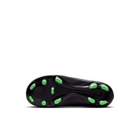 Nike Mercurial Superfly 11 Club (MG) Gras / Kunstgras Voetbalschoenen Peuters/Kleuters Zwart Felgroen Zilvergrijs