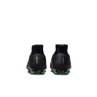 Nike Mercurial Superfly 11 Club (MG) Gras / Kunstgras Voetbalschoenen Peuters/Kleuters Zwart Felgroen Zilvergrijs