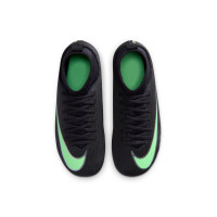 Nike Mercurial Superfly 11 Club (MG) Gras / Kunstgras Voetbalschoenen Peuters/Kleuters Zwart Felgroen Zilvergrijs