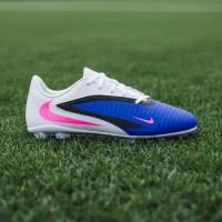 Nike Phantom 6 Club Low Grass/Artificial Grass Football Boots (MG) Kids Blue White Hot Pink