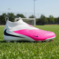 Nike Phantom 6 Academy High (MG) Grass/Artificial Grass Football Boots Kids White Hot Pink Black