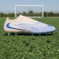 Nike Phantom 6 Low Elite LV8 Kunstgras Voetbalschoenen (AG) Gebroken Wit Lichtblauw Blauw