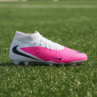 Nike Phantom 6 Academy High (MG) Grass/Artificial Grass Football Boots White Hot Pink Black