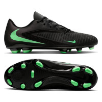 Nike Phantom 6 Low Club (MG) Gras / Kunstgras Voetbalschoenen Zwart Felgroen
