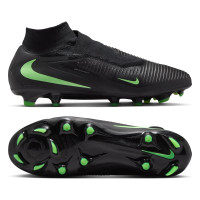 Nike Phantom 6 High Pro (FG) Gras Voetbalschoenen Zwart Felgroen