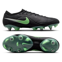 Nike Tiempo Maestro Elite (SG) IJzeren-Nop Voetbalschoenen Zwart Felgroen Zilvergrijs