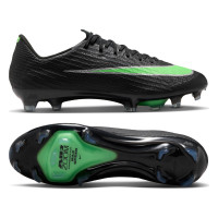 Nike Zoom Mercurial Superfly 11 Elite (FG) Gras Voetbalschoenen Zwart Felgroen Zilvergrijs