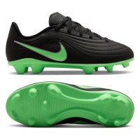Nike Tiempo Maestro Club (MG) Gras / Kunstgras Voetbalschoenen Kids Zwart Felgroen Zilvergrijs