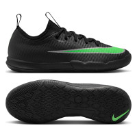 Nike Mercurial Vapor 17 Academy (IN) Kids Indoor Football Boots Black Bright Green Silver Grey