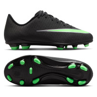 Nike Mercurial Vapor 17 Club (MG) Gras / Kunstgras Voetbalschoenen Kids Zwart Felgroen Zilvergrijs