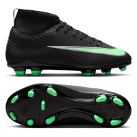 Nike Mercurial Superfly 11 Club (MG) Grass/Artificial Grass Football Boots Kids Black Bright Green Silver Grey