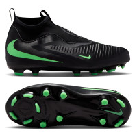 Nike Phantom 6 High Academy (MG) Grass/Artificial Grass Football Boots Kids Black Bright Green