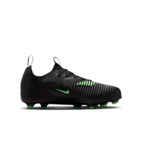 Nike Phantom 6 Low Academy (MG) Grass/Artificial Grass Football Boots Kids Black Bright Green