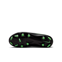 Nike Phantom 6 Low Academy (MG) Grass/Artificial Grass Football Boots Kids Black Bright Green