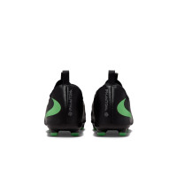 Nike Phantom 6 Low Academy (MG) Grass/Artificial Grass Football Boots Kids Black Bright Green