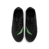 Nike Phantom 6 Low Academy (MG) Grass/Artificial Grass Football Boots Kids Black Bright Green