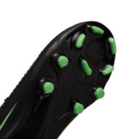 Nike Phantom 6 Low Academy (MG) Grass/Artificial Grass Football Boots Kids Black Bright Green