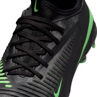 Nike Phantom 6 Low Academy (MG) Grass/Artificial Grass Football Boots Kids Black Bright Green