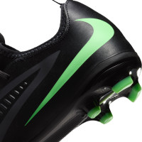 Nike Phantom 6 Low Academy (MG) Grass/Artificial Grass Football Boots Kids Black Bright Green