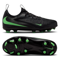 Nike Phantom 6 Low Academy (MG) Grass/Artificial Grass Football Boots Kids Black Bright Green