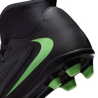 Nike Phantom 6 High Club (MG) Grass/Artificial Grass Football Boots Kids Black Bright Green